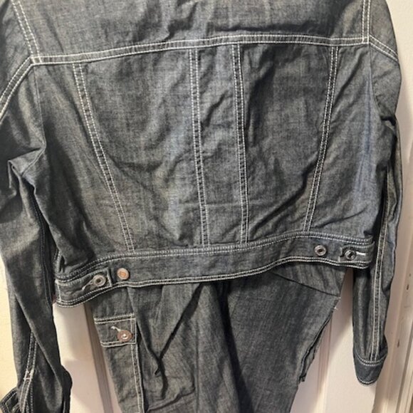 ALL COTTON CROPPED PANTSUIT - Picture 3 of 4